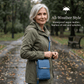 Simple and elegant women's touchscreen crossbody phone wallet