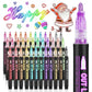 🎅Christmas Special Deals £7.99!!⚡50K+ SOLD!🎁Double Outline Glitter Coloring Pen Set