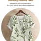 Cotton and linen fashion printing ladies short-sleeved shirt