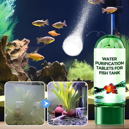 Buy 2 Get 1 Free⚡50K+ SOLD!🐠Powerful Aquarium Water Purification Tablet🌿