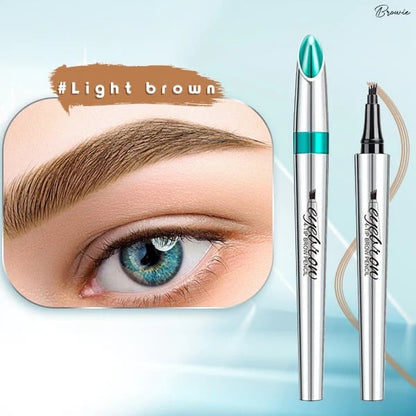 Waterproof 3D tattoo pencil with 4 fork tips for microblading (🔥 Buy 1 get 1 free)