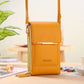 Simple and elegant women's touchscreen crossbody phone wallet