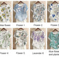 Cotton and linen fashion printing ladies short-sleeved shirt