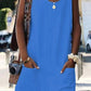 Women's Pure Color Strap Dress