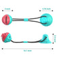 Dog Bite Toy Interactive food leaker toy with Suction Cup