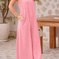🦋Women's Casual V-Neck Sleeveless Wide Leg Jumpsuit