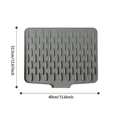 💥No-Spill Silicone Worktop Saver – Heat-Resistant & Non-Slip Mat for Drip-Free Drying💥