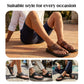 Men's Breathable Soft Leather Outdoor Sandals With Latex footpads