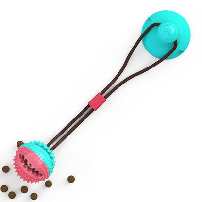 Dog Bite Toy Interactive food leaker toy with Suction Cup