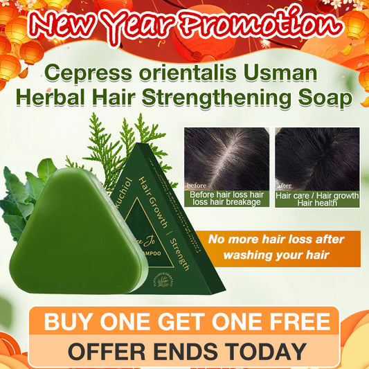 New year promotion - 🧼Cepress orientalis Usman Herbal Hair Strengthening Soap🌱 -For Hair Growth