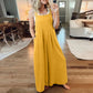 💖Summer Sale💖-Plus Size Wide Pipes Overall Jumpsuit