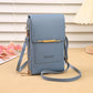 Simple and elegant women's touchscreen crossbody phone wallet