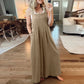 💖Summer Sale💖-Plus Size Wide Pipes Overall Jumpsuit