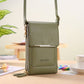 Simple and elegant women's touchscreen crossbody phone wallet