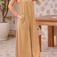 🦋Women's Casual V-Neck Sleeveless Wide Leg Jumpsuit