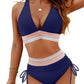 ⏰Last Day Promotion 60% OFF -⏳2025 High Waisted Tummy Control Color Block Bikini Sets