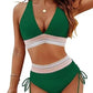 ⏰Last Day Promotion 60% OFF -⏳2025 High Waisted Tummy Control Color Block Bikini Sets