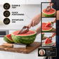 🔥Last Day Sale 60% OFF⏰Stainless Steel Watermelon Slicer with Wooden Handle – Clean & Quick Portioning