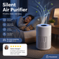 🥳2026 HOT SALE🔇 50% OFF! Silent Air Purifier – Multi‑layer filtration, ultra‑quiet sleep mode. Covers 30‑50m², one‑touch operation. Breathe clean, rest easy. No more sneezing at night! 🛌✨
