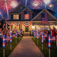 Last Day 50% OFF🔥8 Solar American Flag Pathway Lights – Red, White & Blue Yard Glow for 250th Independence Celebration 🇺🇸✨