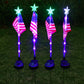 Last Day 50% OFF🔥8 Solar American Flag Pathway Lights – Red, White & Blue Yard Glow for 250th Independence Celebration 🇺🇸✨