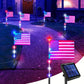 Last Day 50% OFF🔥8 Solar American Flag Pathway Lights – Red, White & Blue Yard Glow for 250th Independence Celebration 🇺🇸✨