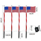 Last Day 50% OFF🔥8 Solar American Flag Pathway Lights – Red, White & Blue Yard Glow for 250th Independence Celebration 🇺🇸✨