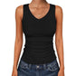 ⛱️Women's V-Neck Ribbed Knit Tank Top