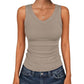 ⛱️Women's V-Neck Ribbed Knit Tank Top