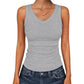⛱️Women's V-Neck Ribbed Knit Tank Top