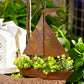 🏆Last Day Promo: 49% OFF 🎖️Rustic Sailboat Metal Planter