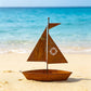 🏆Last Day Promo: 49% OFF 🎖️Rustic Sailboat Metal Planter